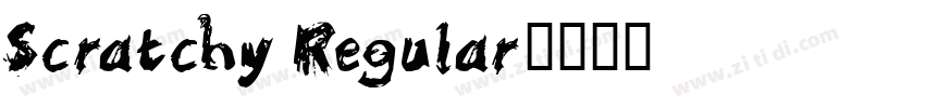 Scratchy Regular字体转换